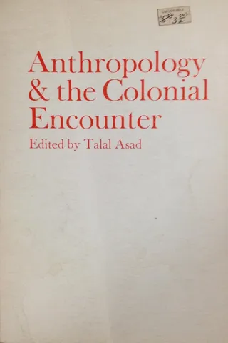 Anthropology and the Colonial Encounter 封面
