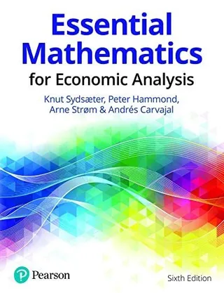 Essential Mathematics for Economic Analysis 封面