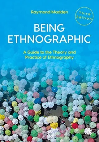 Being Ethnographic: A Guide to the Theory and Practice of Ethnography 封面
