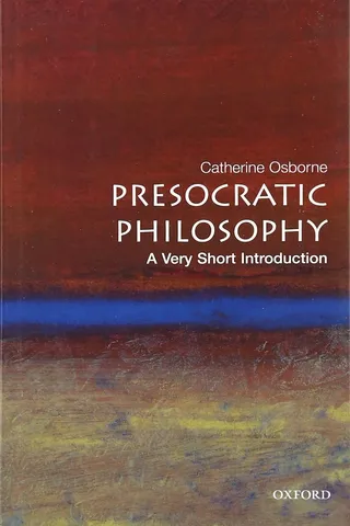 Presocratic Philosophy: A Very Short Introduction 封面