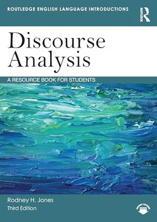 Discourse Analysis: A Resource Book for Students 封面