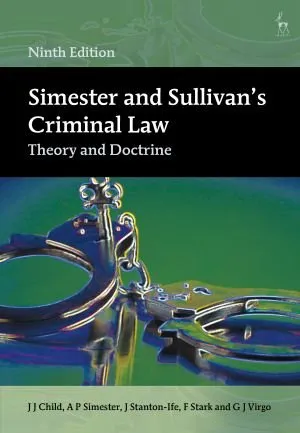 Simester and Sullivan's Criminal Law: Theory and Doctrine 封面