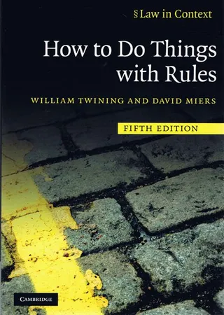 How to Do Things with Rules 封面