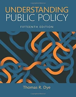 Understanding Public Policy 封面