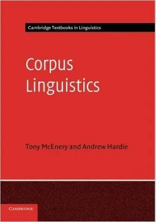 Corpus Linguistics: Method, Theory and Practice 封面