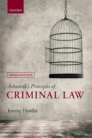 Ashworth's Principles of Criminal Law 封面
