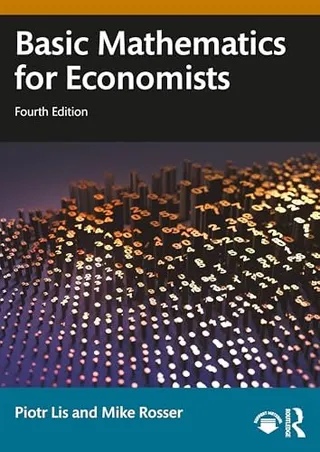 Basic Mathematics for Economists 封面