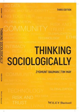 Thinking Sociologically 封面