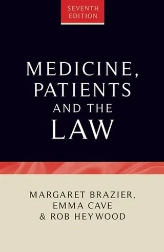 Medicine, Patients and the Law 封面