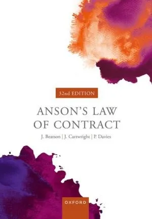 Anson's Law of Contract 封面
