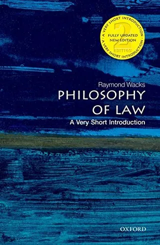 Philosophy of Law: A Very Short Introduction 封面