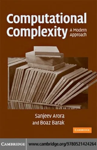 Computational Complexity: A Modern Approach 封面