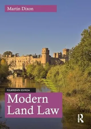 Modern Land Law 封面