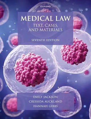 Medical Law: Text, Cases, and Materials 封面