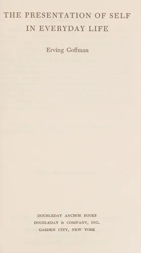 The Presentation of Self in Everyday Life 封面