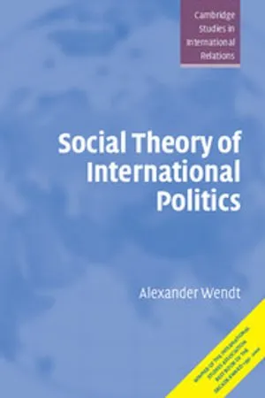 Social Theory of International Politics 封面