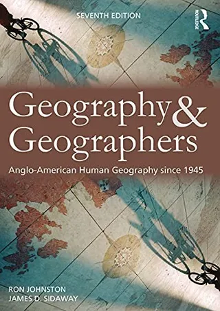Geography and Geographers: Anglo-American Human Geography since 1945 封面