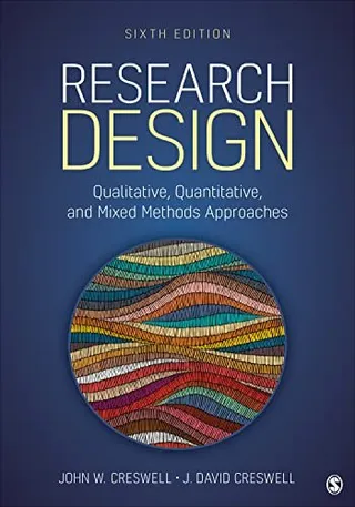 Research Design: Qualitative, Quantitative, and Mixed Methods Approaches 封面