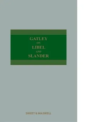 Gatley on Libel and Slander 封面
