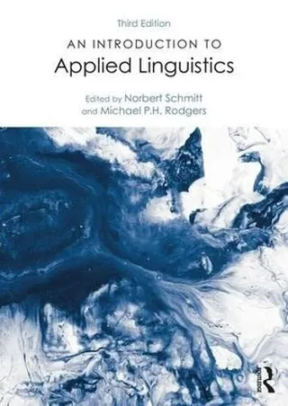 An Introduction to Applied Linguistics 封面