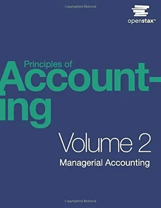 Principles of Accounting, Volume 2: Managerial Accounting 封面