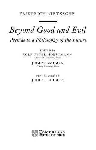 Beyond Good and Evil: Prelude to a Philosophy of the Future 封面