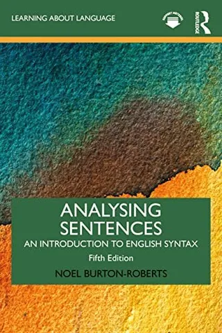 Analysing Sentences: An Introduction to English Syntax 封面