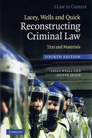 Reconstructing Criminal Law: Text and Materials 封面