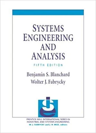 Systems Engineering and Analysis 封面